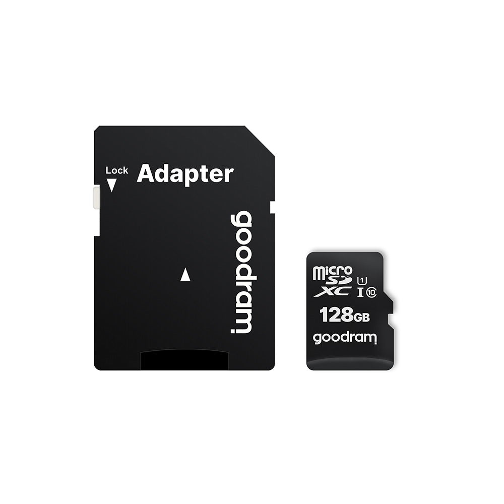 Carte mémoire GoodRam microSDXC 128GB Classe 10 UHS-I 100/10 MB/s + adaptateur