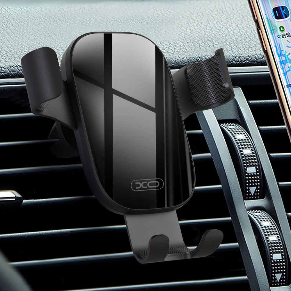 Support voiture XO C37 gravité noir pour aération