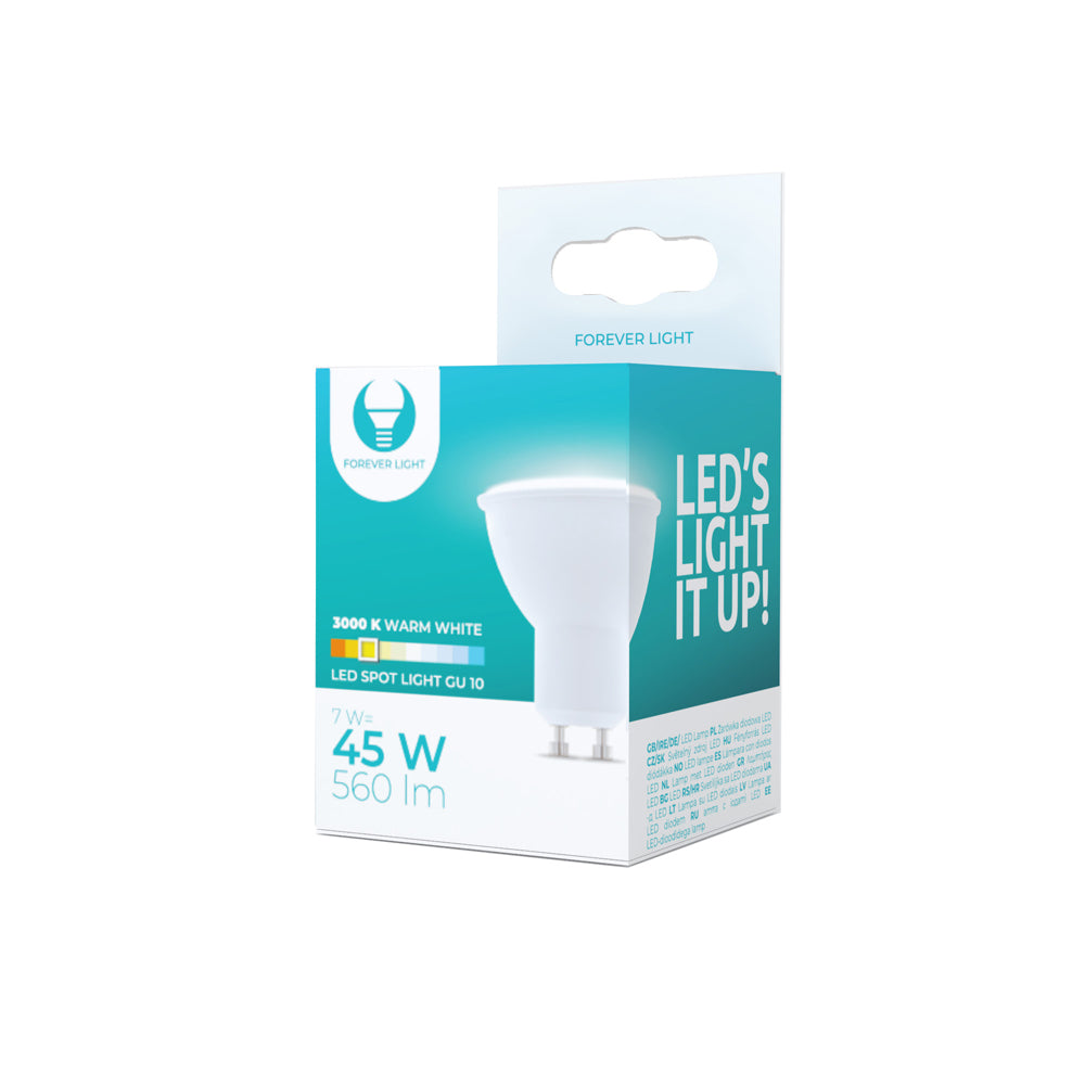 Ampoule LED GU10 7W 230V 3000K 560lm Forever Light