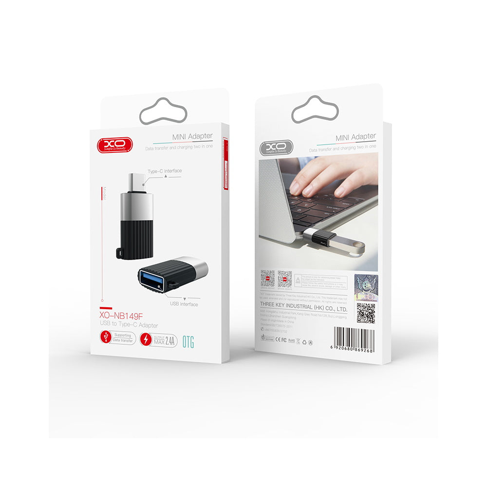 XO adapter NB149-F USB - USB-C black OTG
