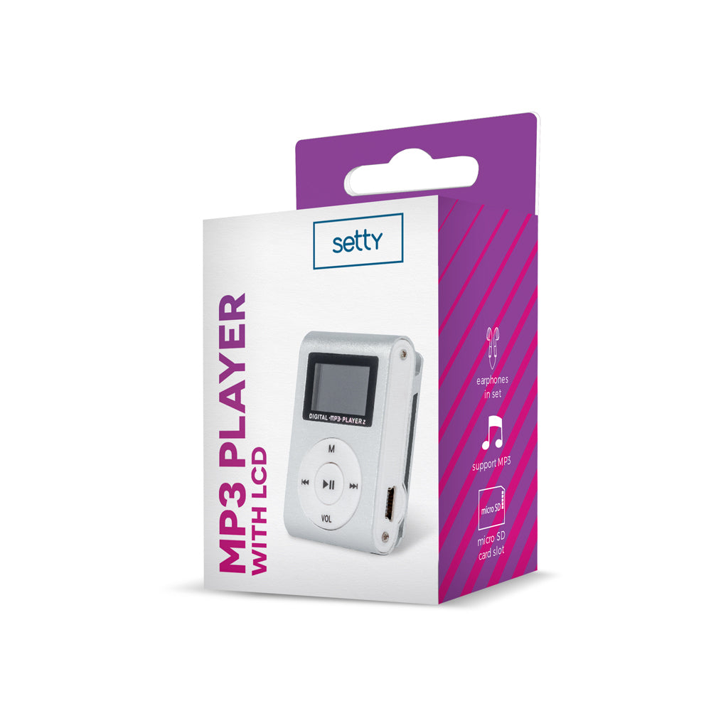 Lecteur MP3 Setty écran LCD — Écouteurs silver