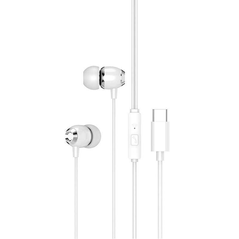 XO wired earphones EP25 USB-C white