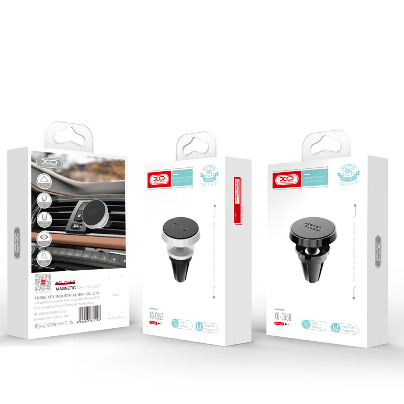 Support voiture XO C55B magnétique noir aération