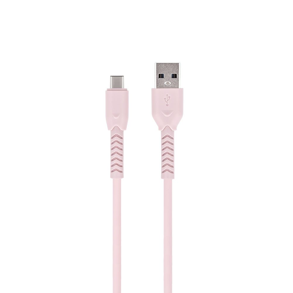 Câble USB-A vers USB-C Maxlife MXUC-04 — 1m 3A Rose