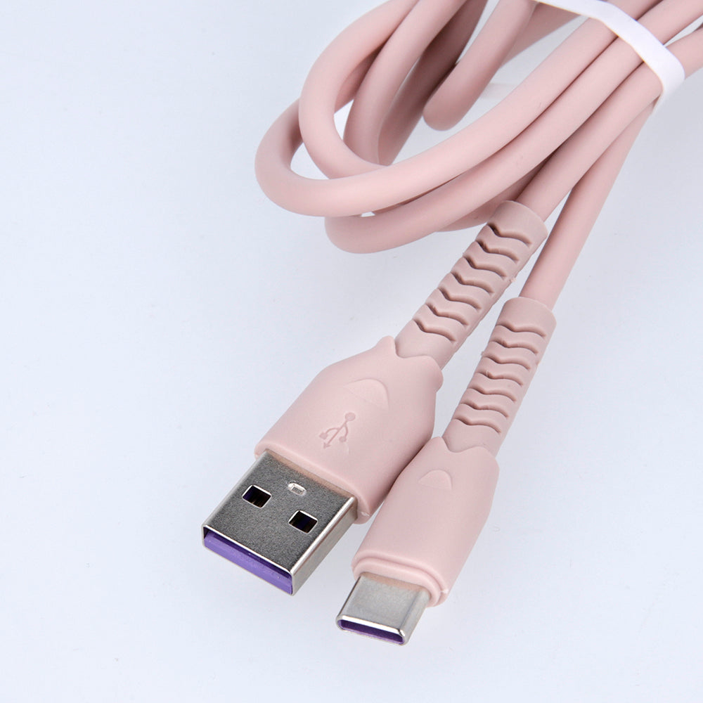 Câble USB-A vers USB-C Maxlife MXUC-04 — 1m 3A Rose