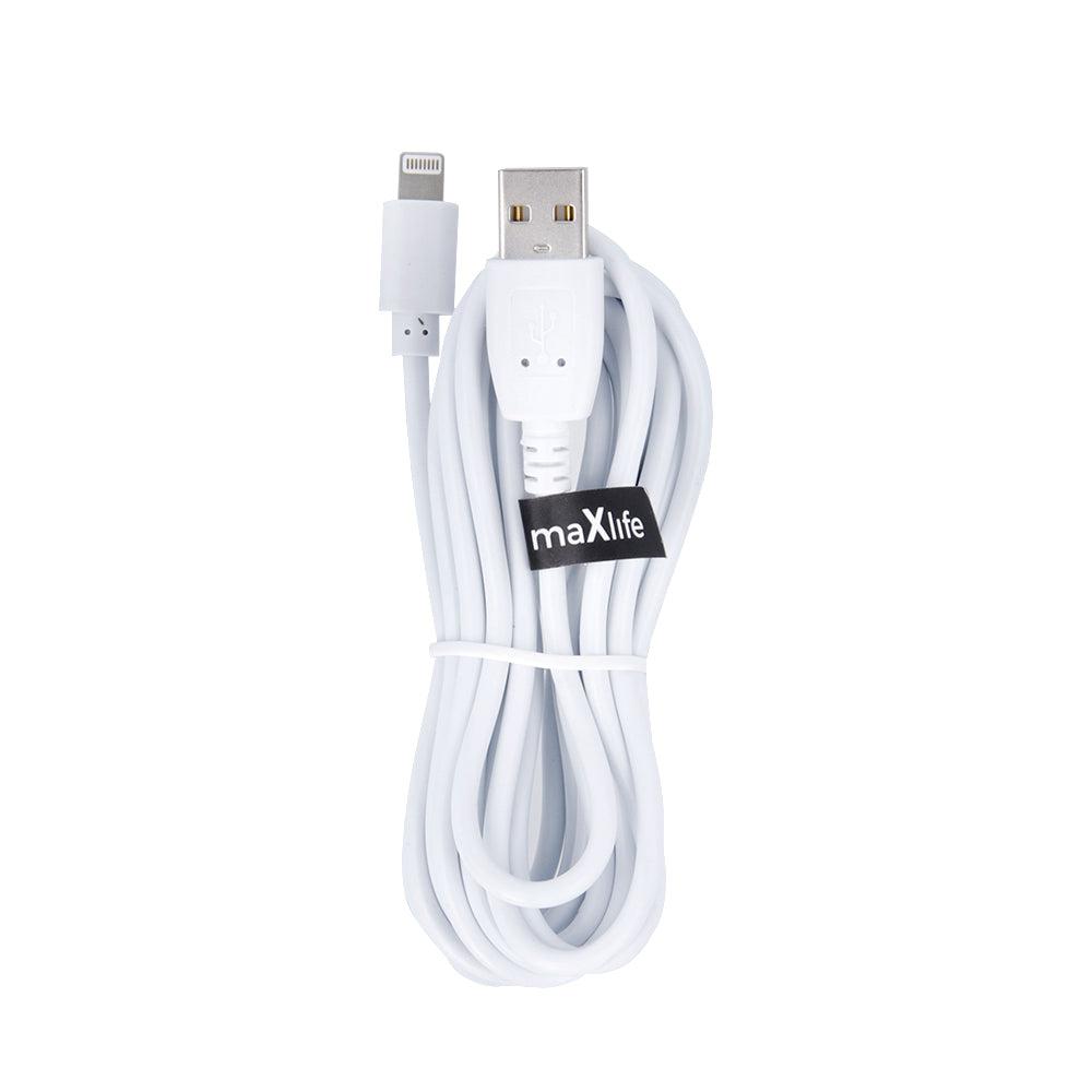 Câble USB Lightning Maxlife 3m — Charge rapide 2A