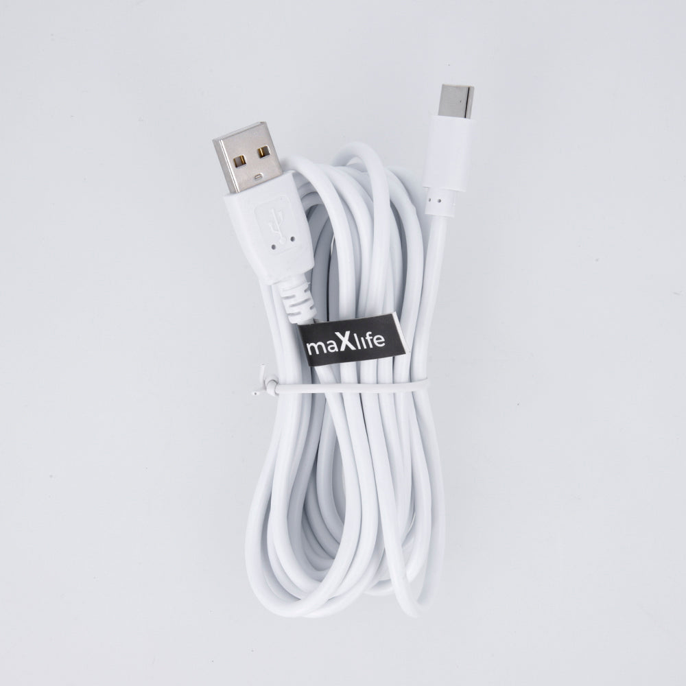 Câble USB-C Maxlife 3m 2A blanc
