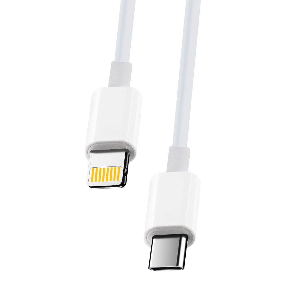 Câble USB-C Lightning Maxlife 2m 20W blanc