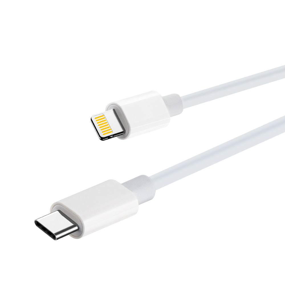 Câble USB-C Lightning Maxlife 2m 20W blanc