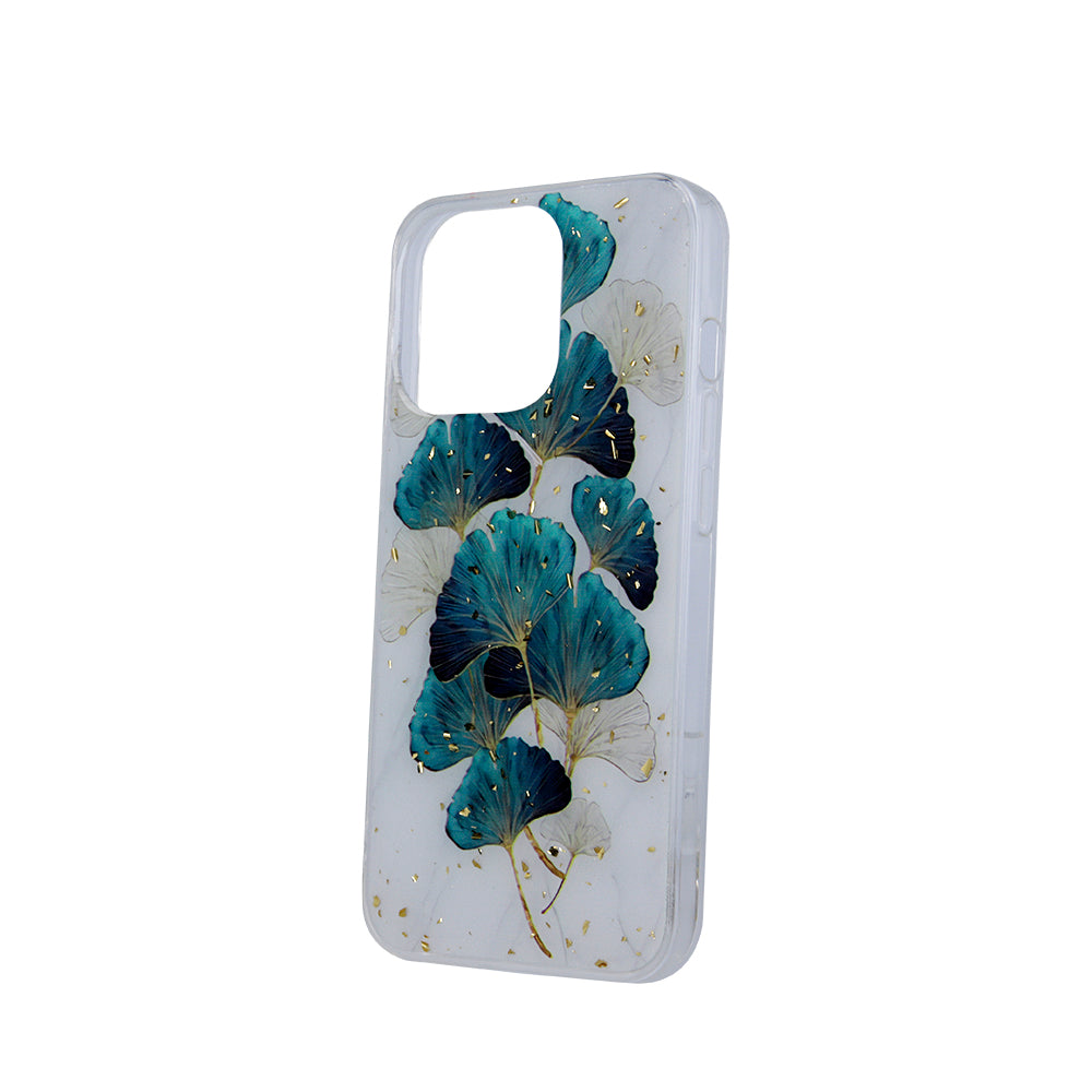 Gold Glam case for Samsung Galaxy S21 leaves