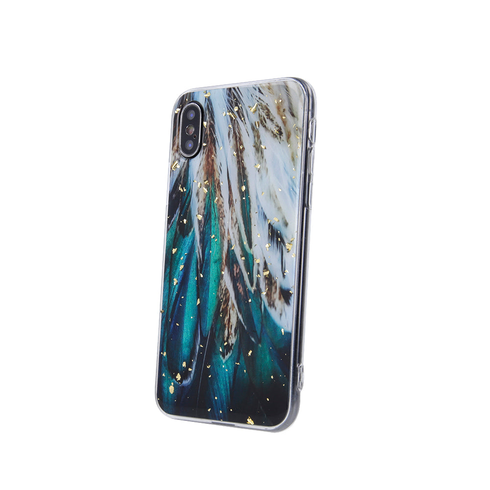 Gold Glam case for Xiaomi Redmi 14C 4G/ 14C 5G / Redmi A4 / POCO C75 feathers