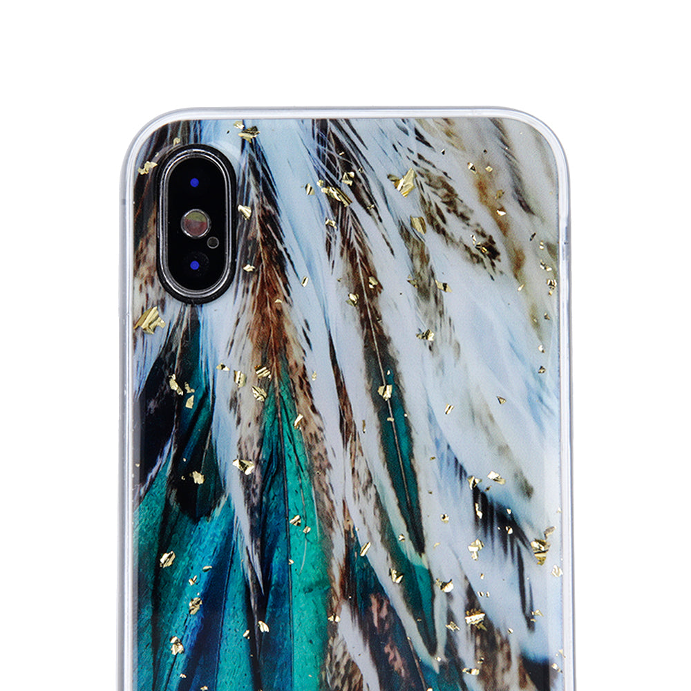 Gold Glam case for Samsung Galaxy A25 5G (global) feathers