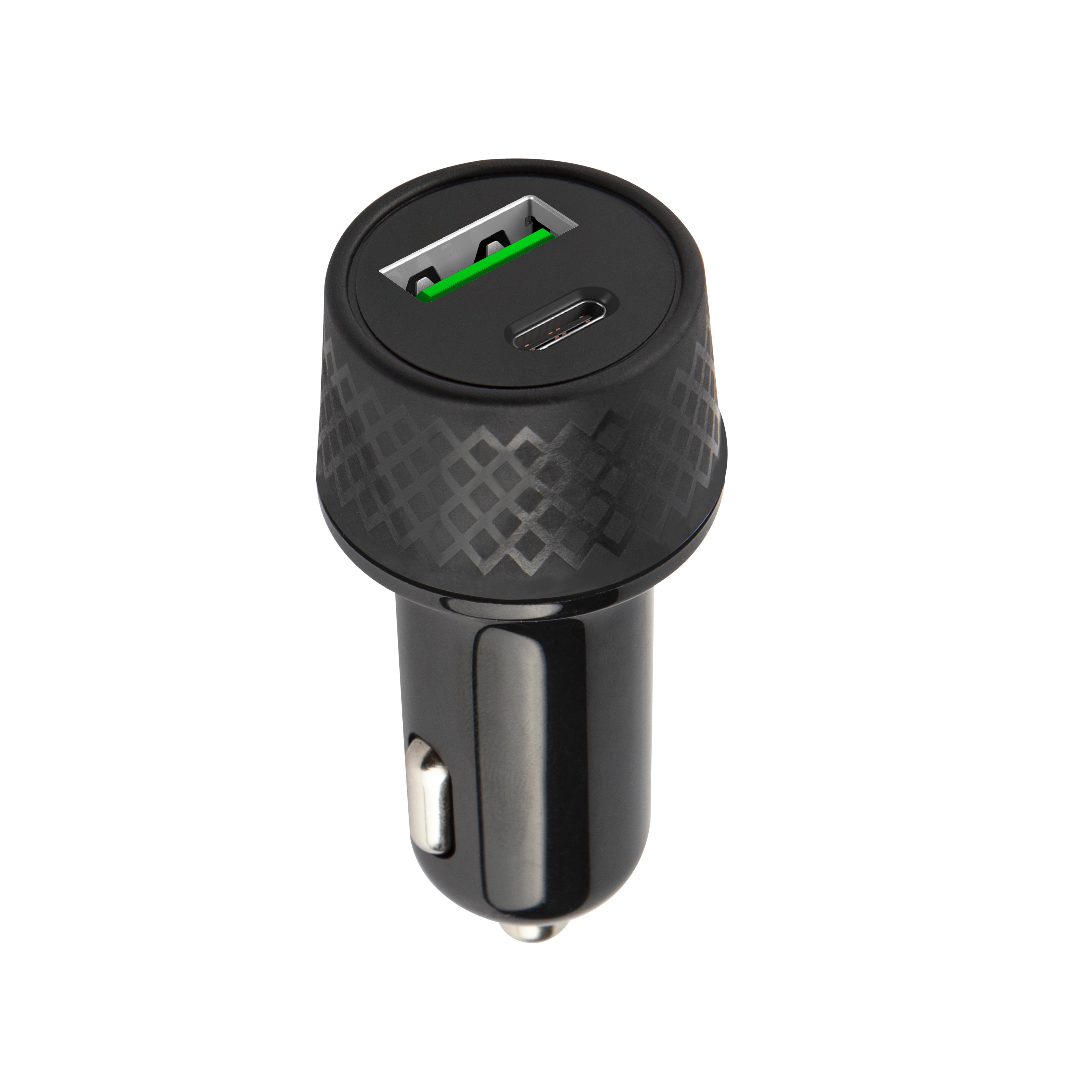 Setty car charger 1xUSB 2,4A + 1xUSB-C PD 45W S-LA-04 black