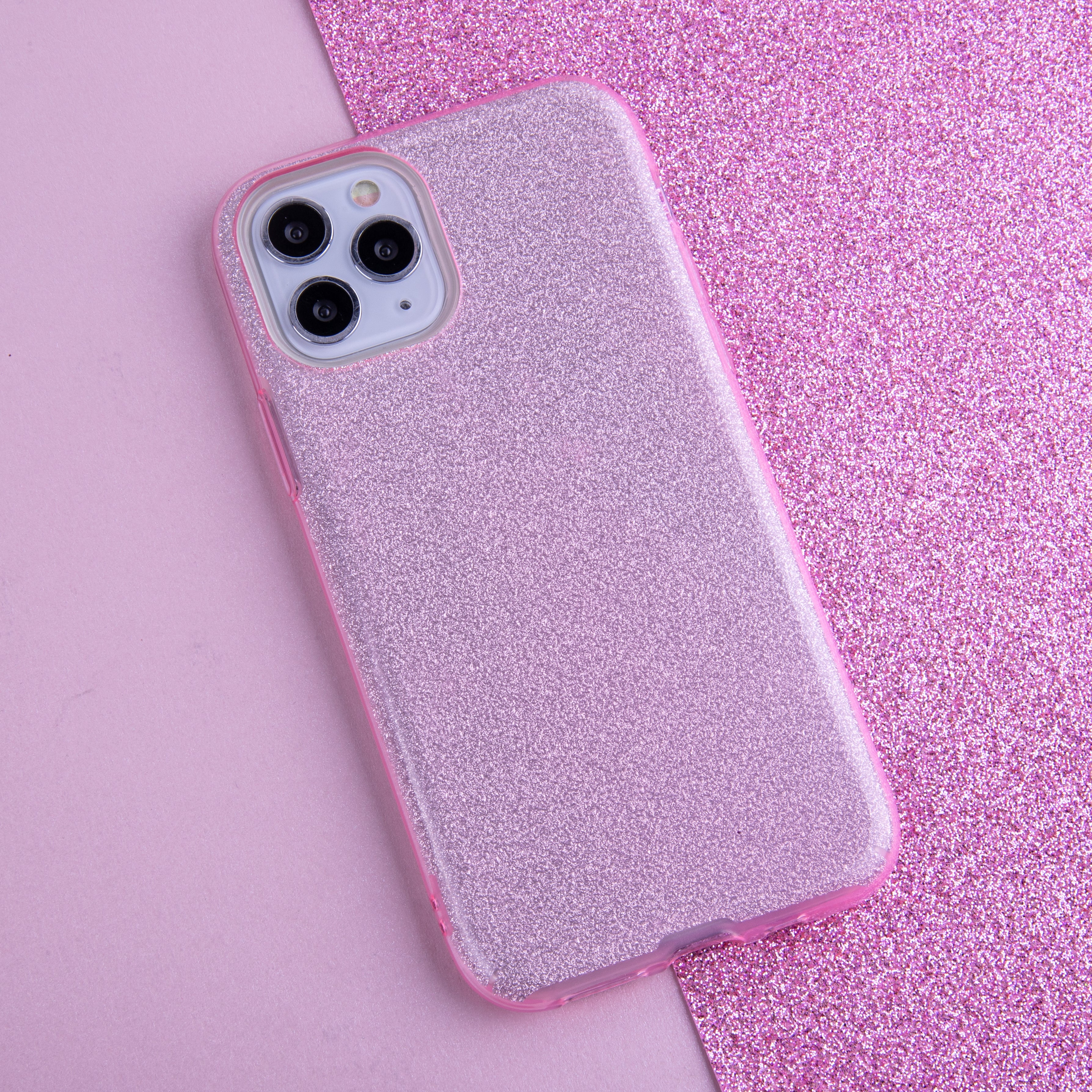 Glitter 3in1 case for Xiaomi Redmi Note 12 4G pink