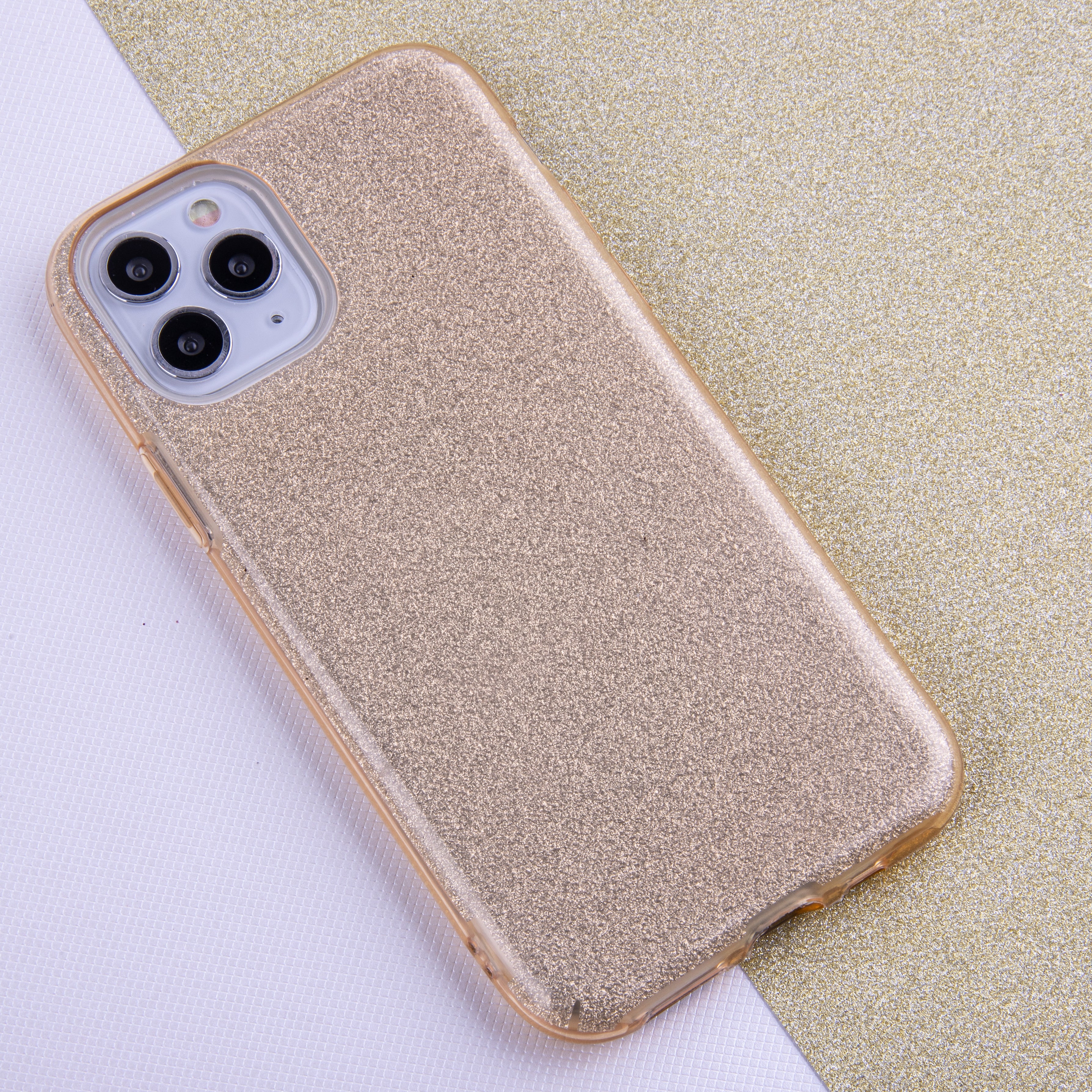 Glitter 3in1 case for Xiaomi Redmi Note 9 gold