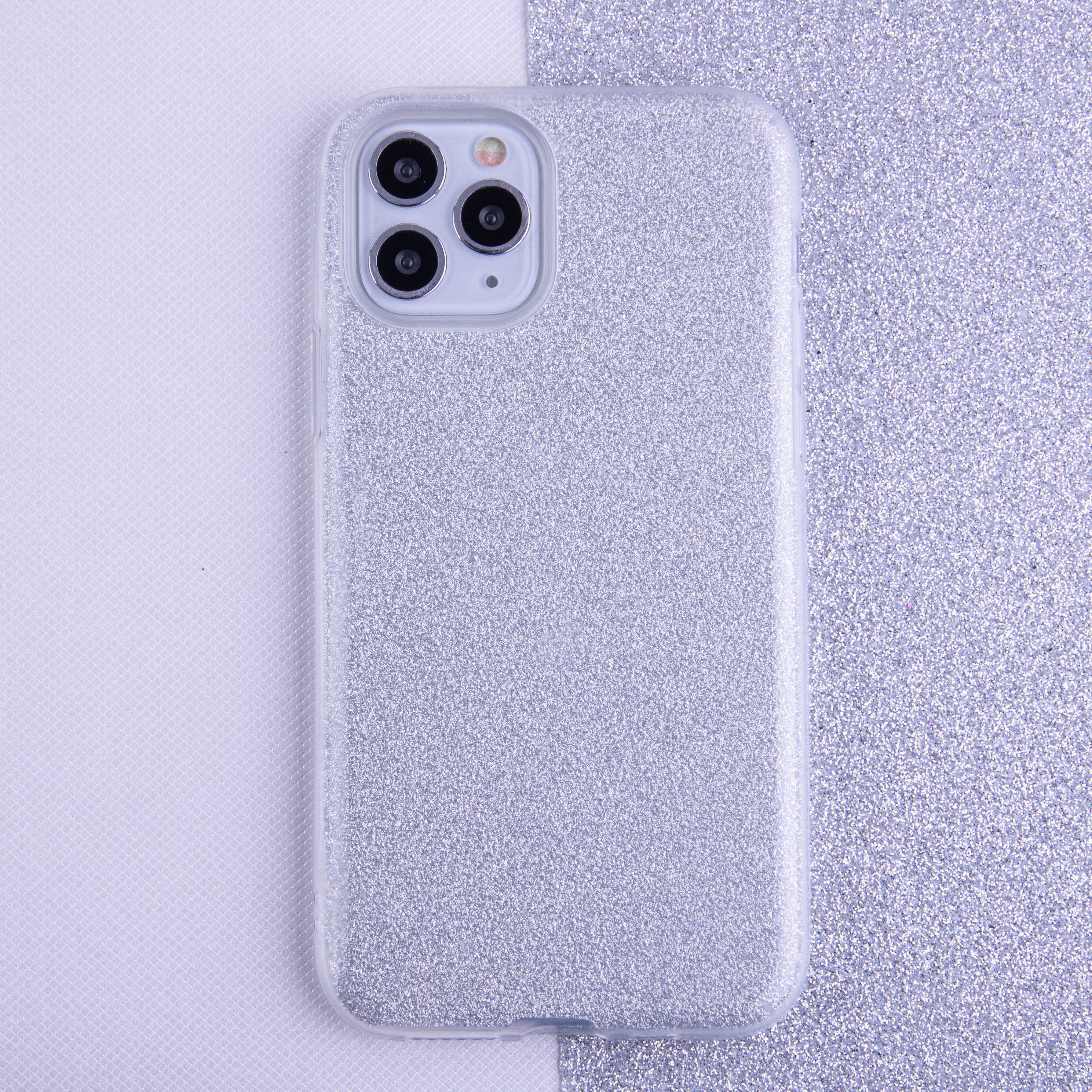 Glitter 3in1 case for Samsung Galaxy S25 silver