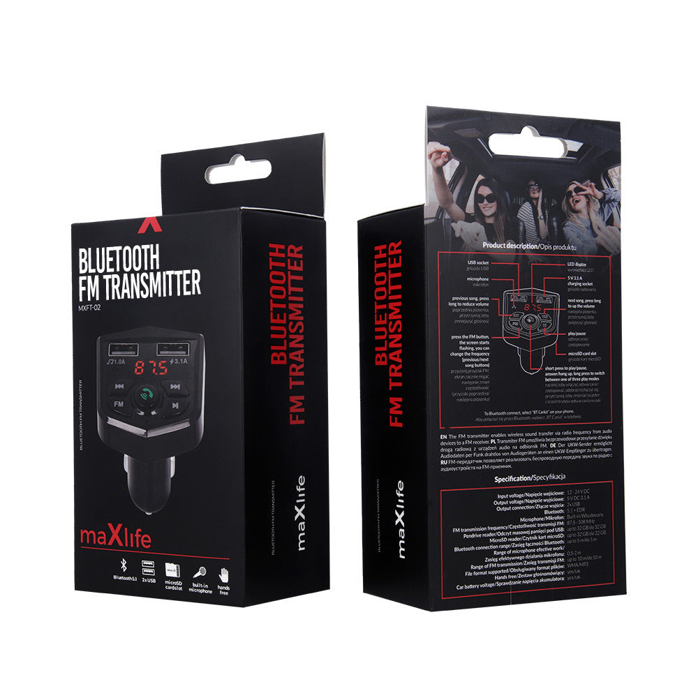 Maxlife FM transmitter BT MXFT-02 black