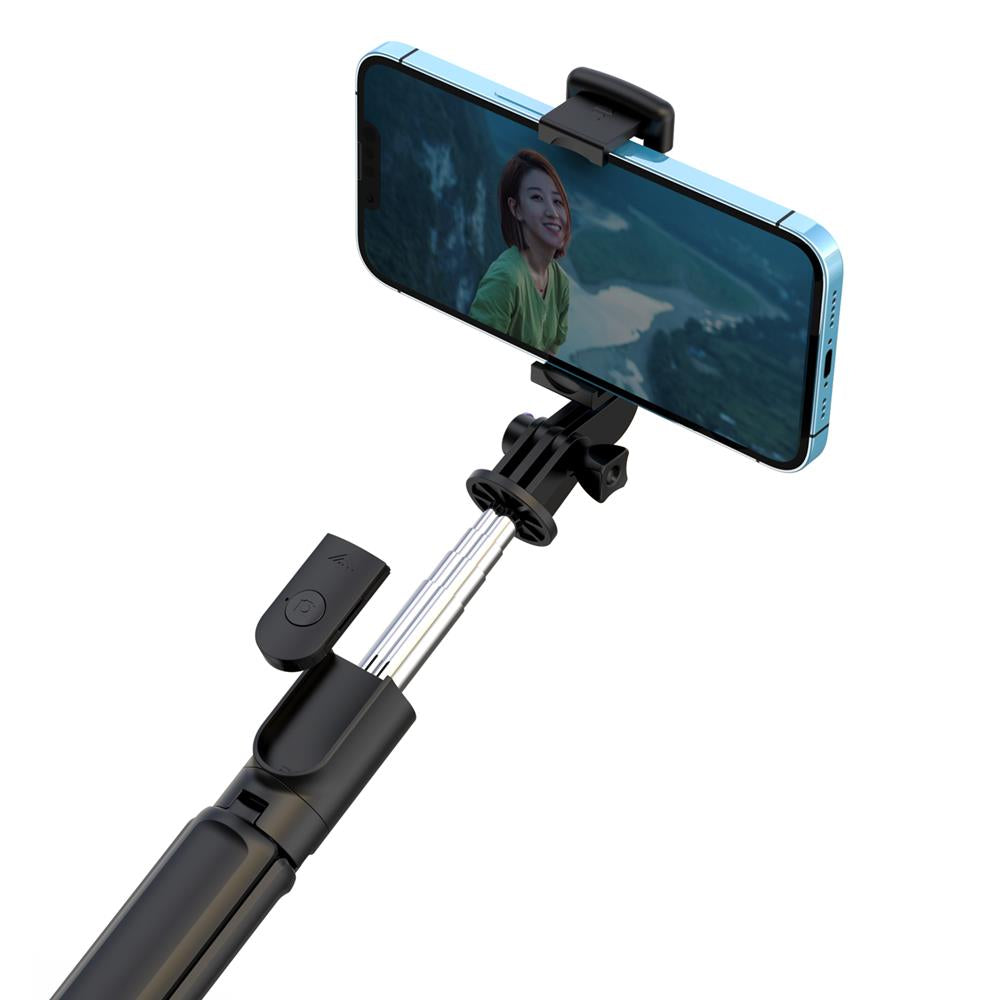 Support XO SS09 selfie stick Bluetooth tripod 64cm noir