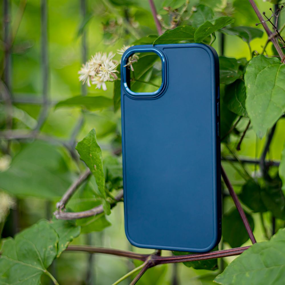 Satin case for Samsung Galaxy S23 Plus dark blue