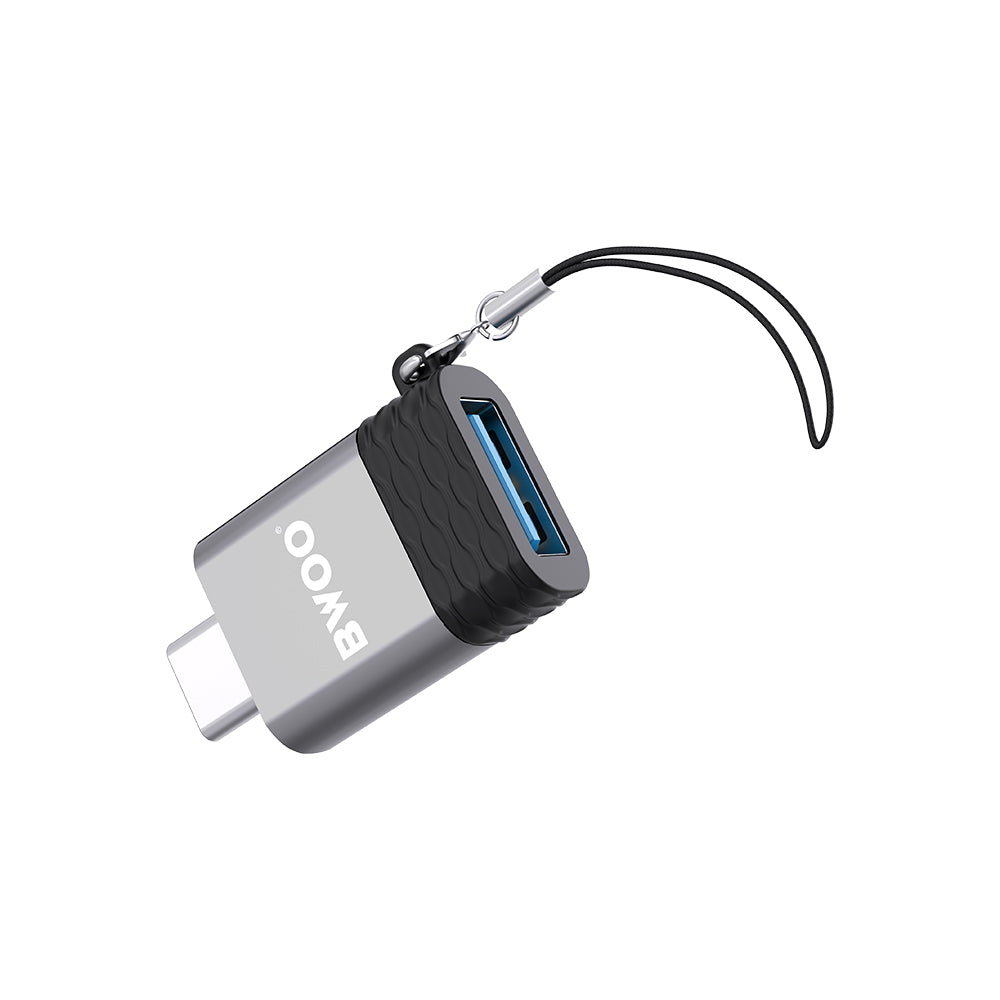 BWOO Adapter USB - USB-C Gray OTG BZ-35