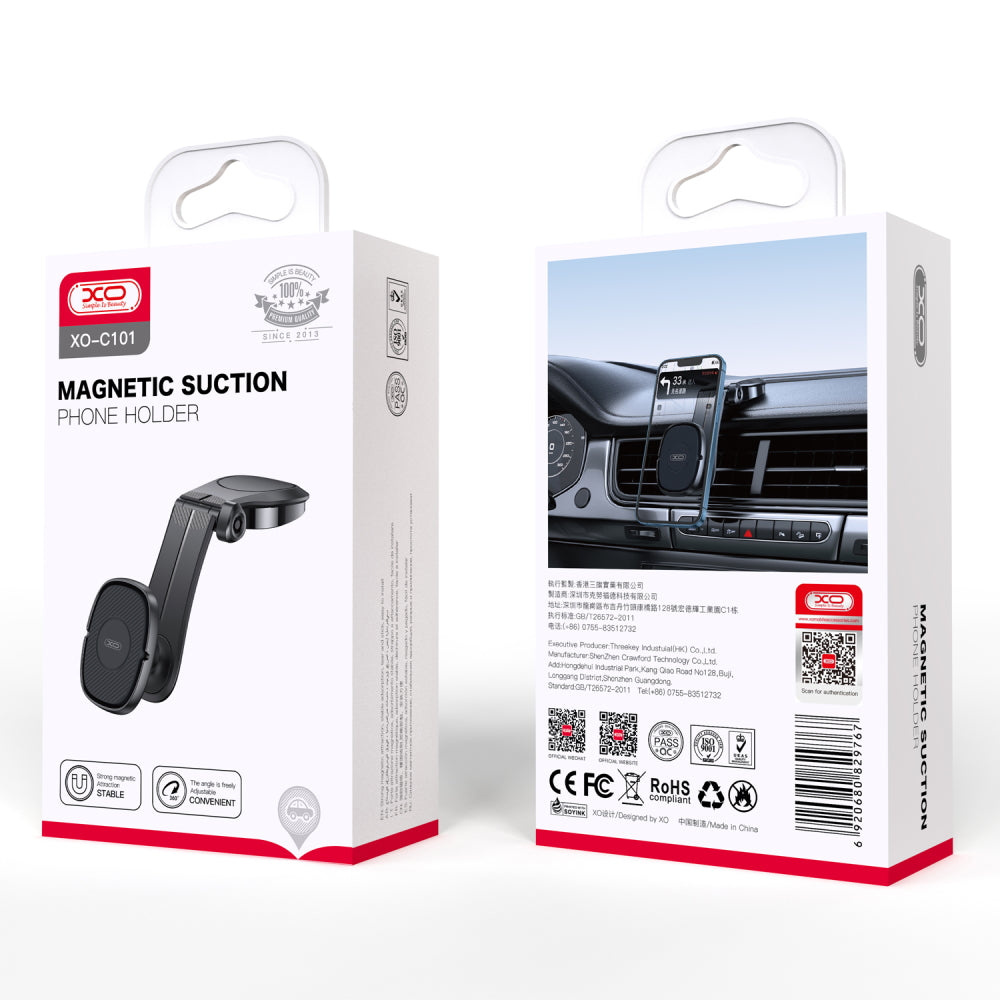 Support Magnétique Tableau de Bord XO C101 — Noir