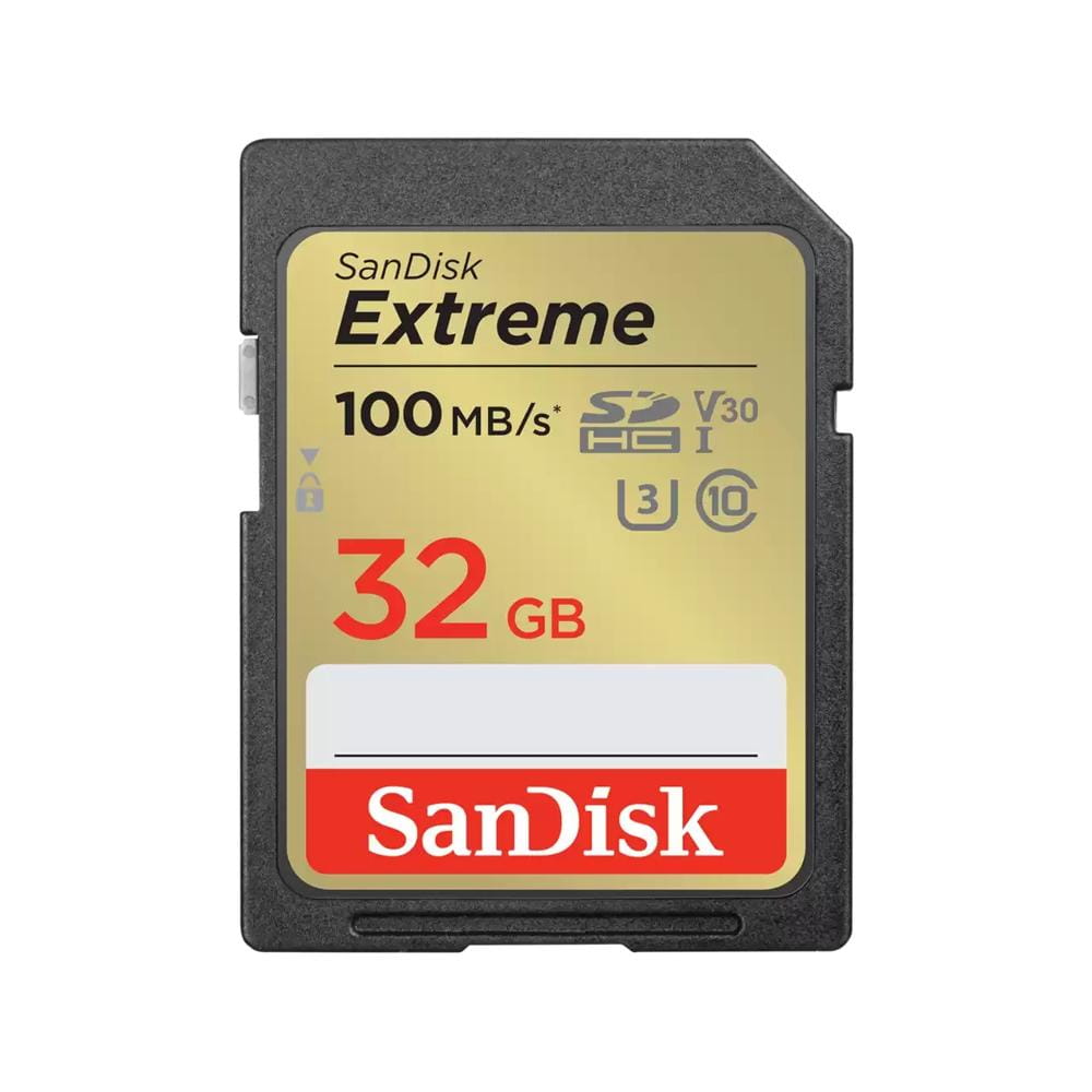 SanDisk memory card Extreme SDHC 32GB 100/60MB/s C10 V30 UHS-I U3