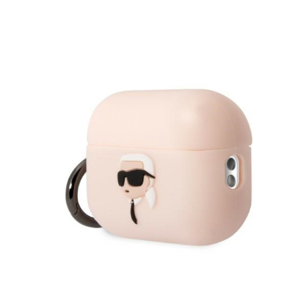 Karl Lagerfeld case for Airpods Pro 2 KLAP2RUNIKP white 3D Silicone NFT Karl