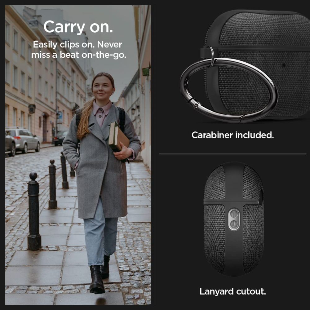 Spigen Urban Fit case for AirPods Pro 1 / 2 black