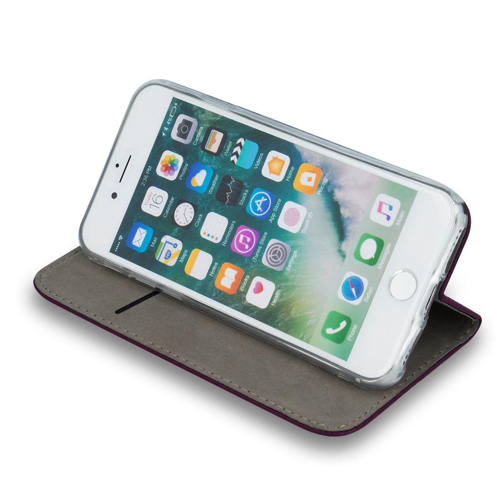 Smart Magnetic case for Honor 400 Lite burgundy