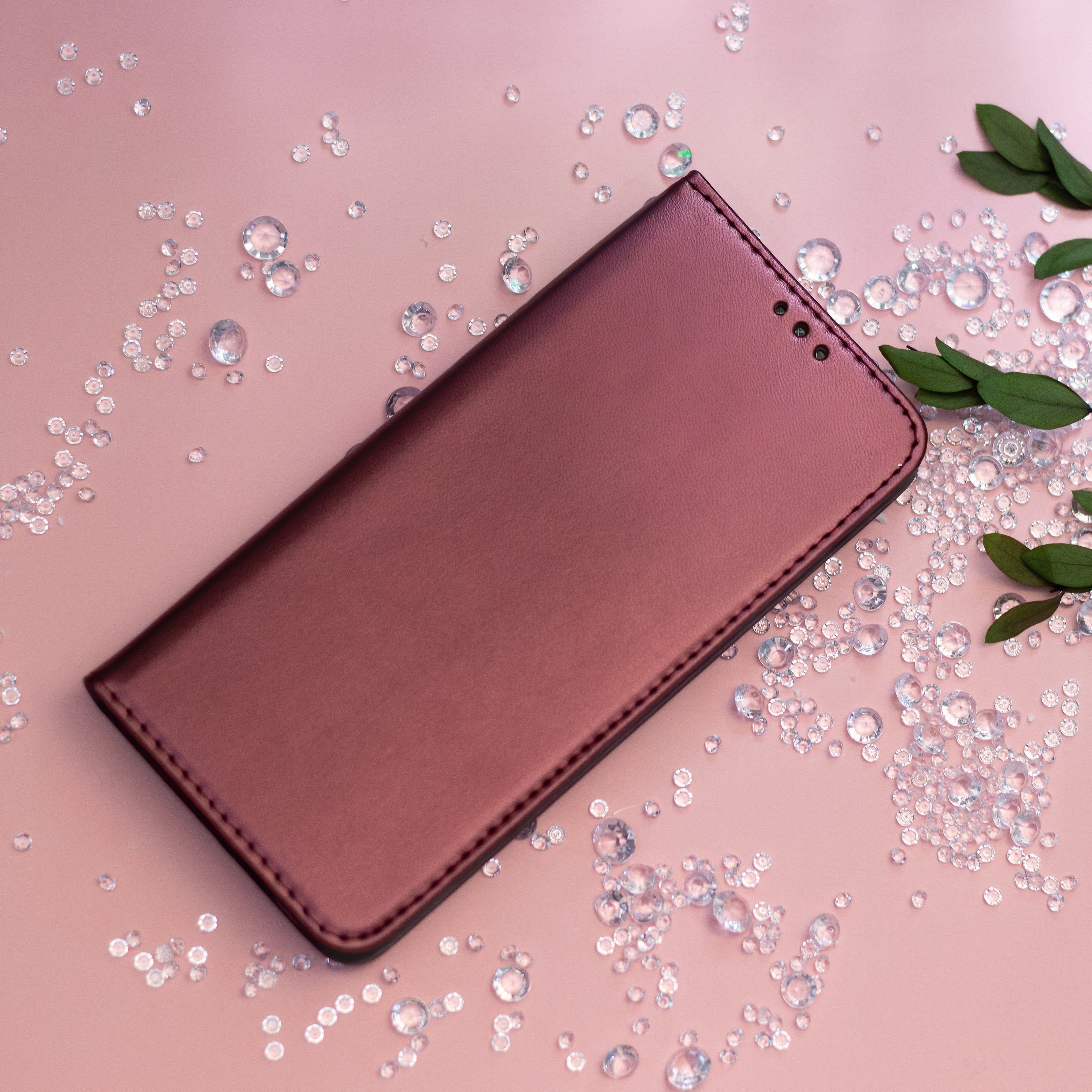 Smart Magnetic case for Honor 400 Lite burgundy