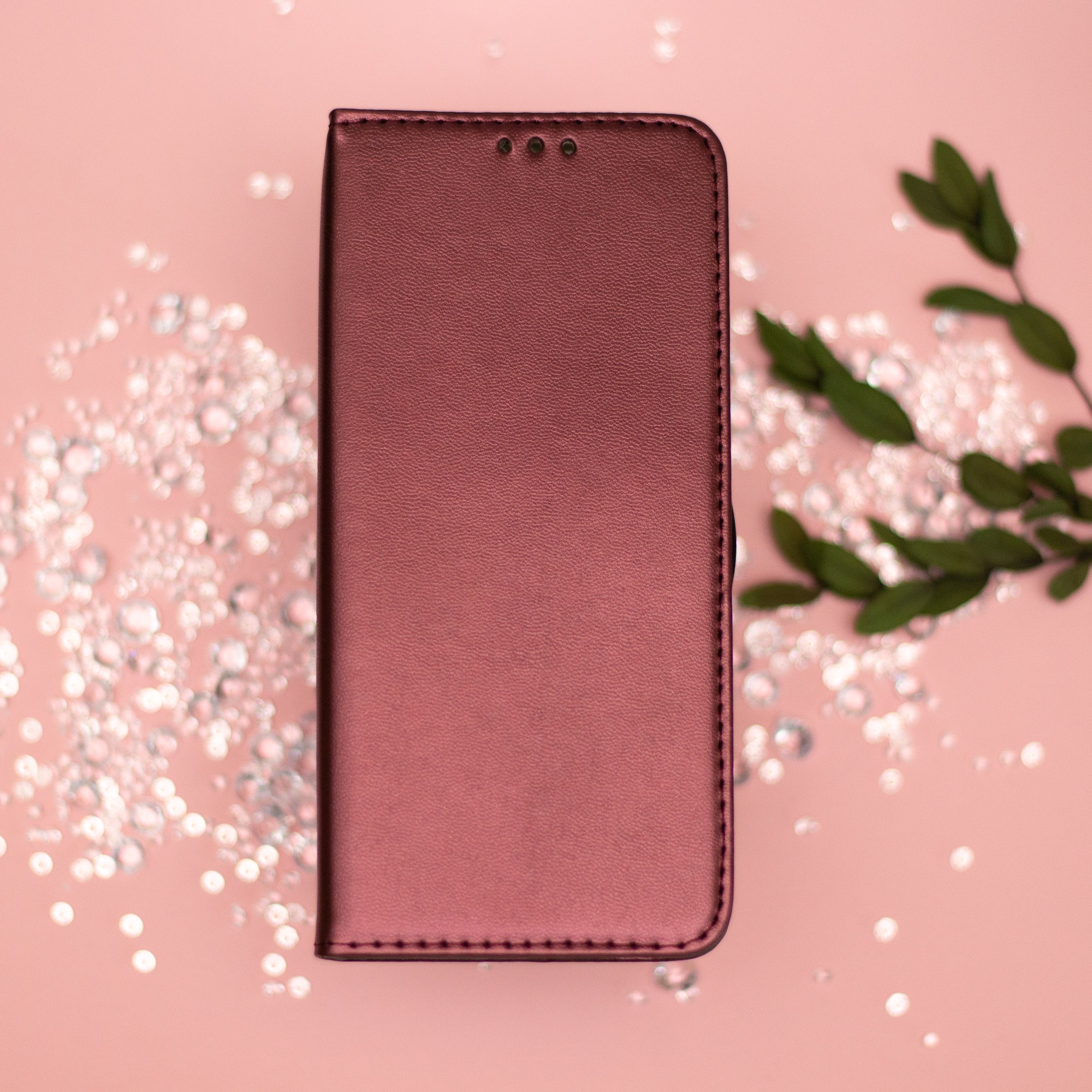 Smart Magnetic case for Honor 400 Pro burgundy
