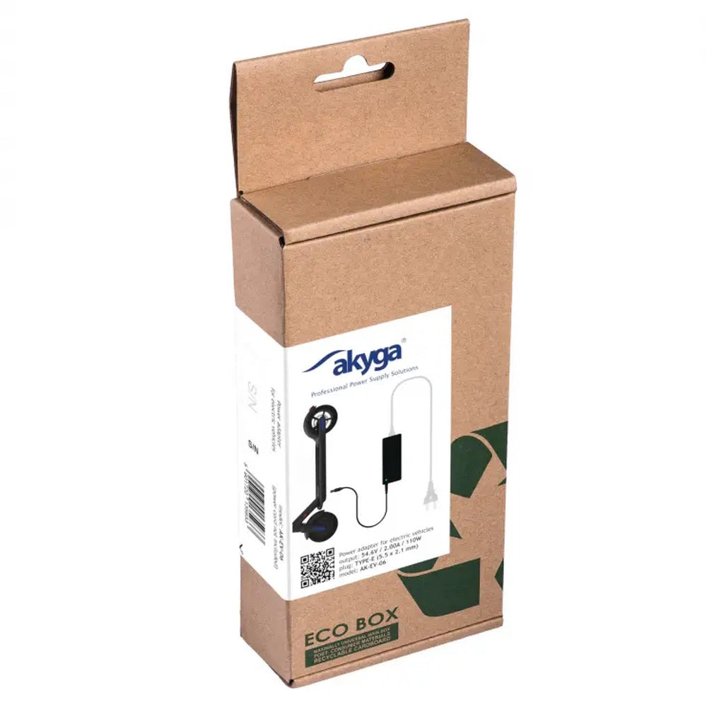 Akyga electric vehicle charger AK-EV-06 54.6V / 2A 110W 5.5 x 2.1mm 1m