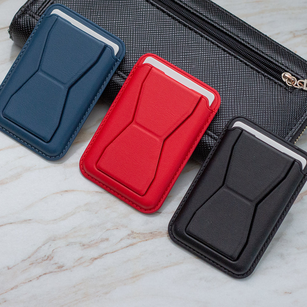 Card holder with stand black