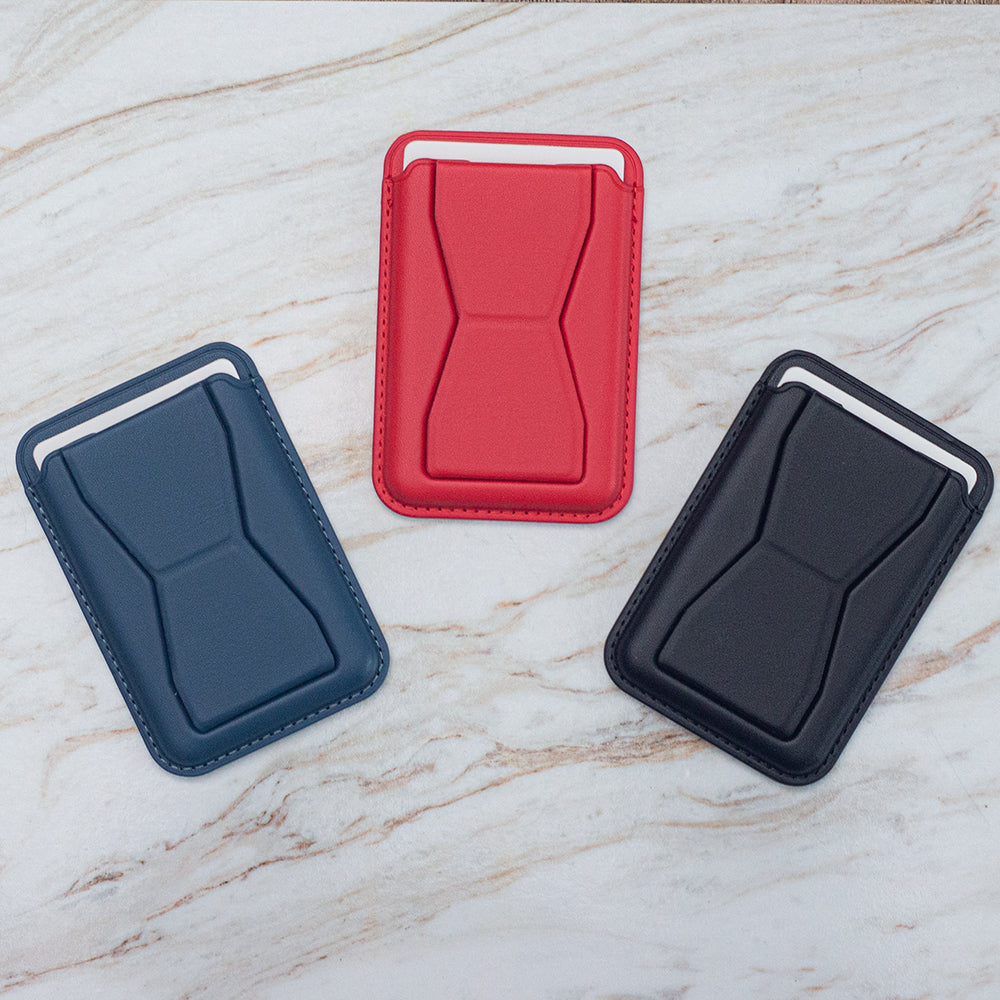 Card holder with stand black