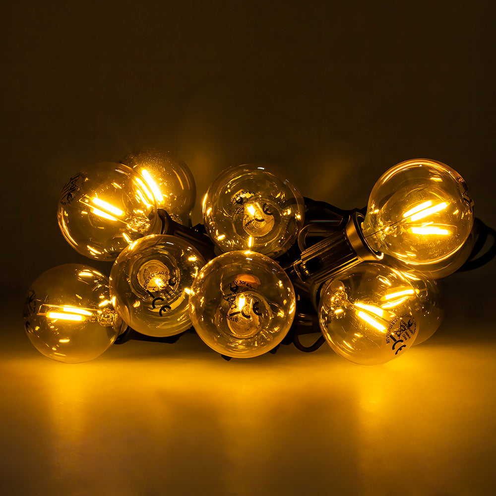 Forever Light LED Solar Garland SUNARI FLS-125 5,5m + 10 bulbs gold G40 IP44