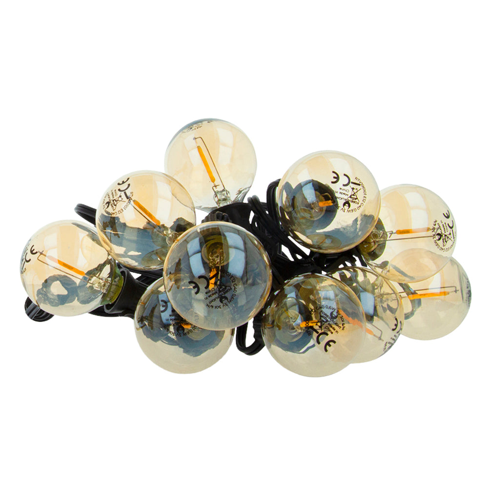 Forever Light LED Solar Garland SUNARI FLS-125 5,5m + 10 bulbs gold G40 IP44