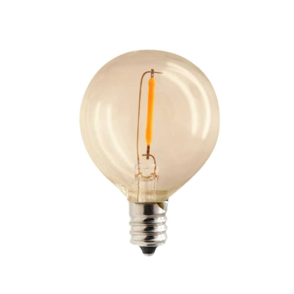 Forever Light LED Bulb E12 G40 0.5W 3V 24lm FL-2B gold 6pcs