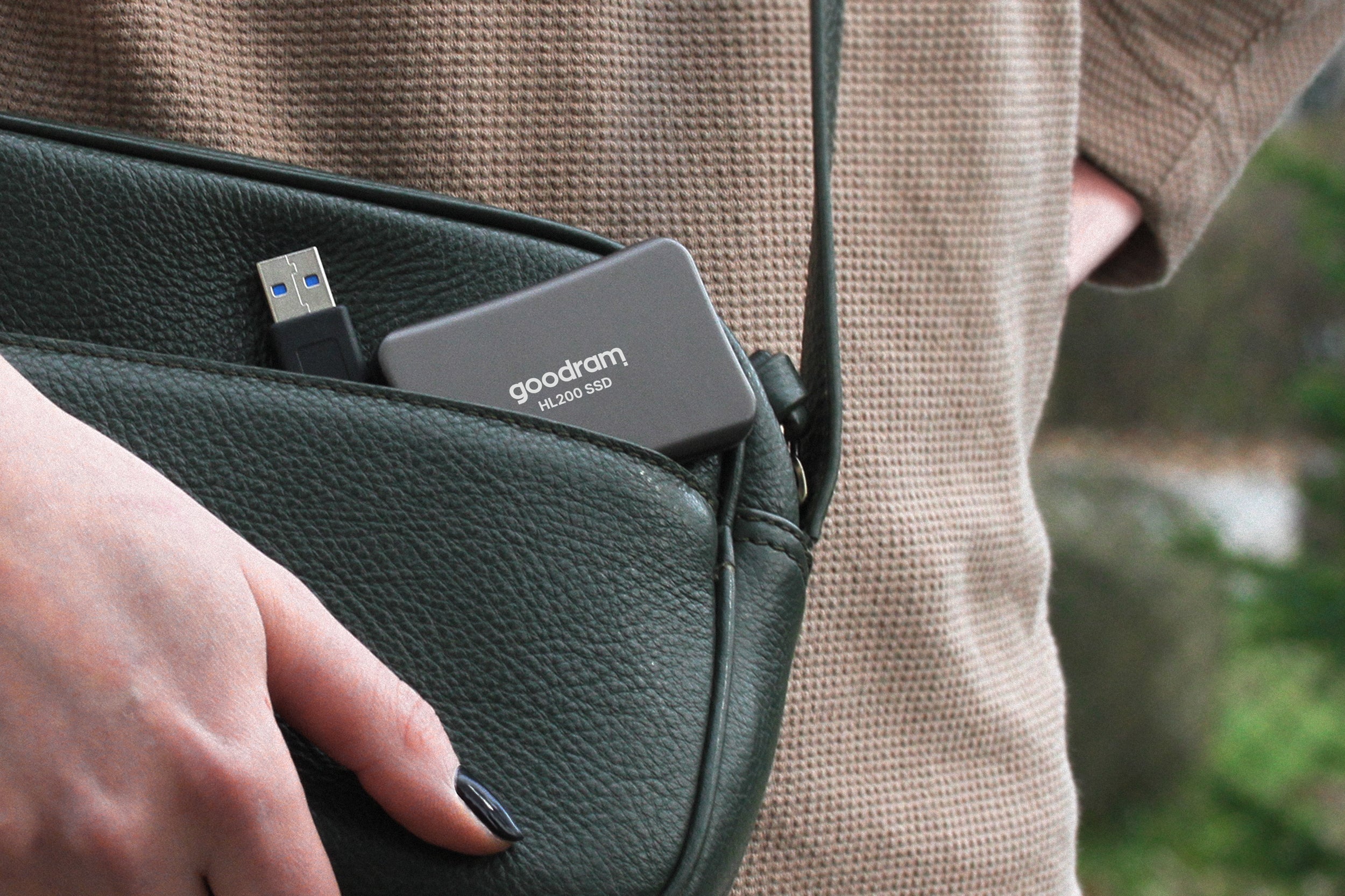 Goodram SSD disc 256GB HL200 USB Type-C + A