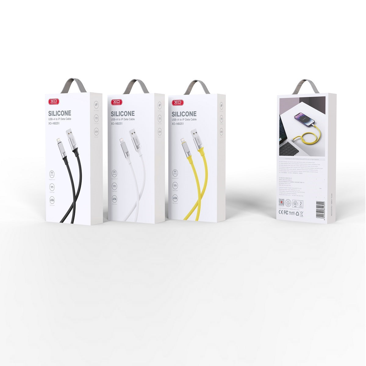 XO cable NB251 USB - Lightning 1,0 m 6A black