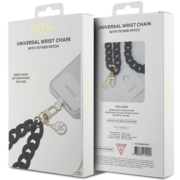 Guess cord GUOUCBMC4MK black HDSP Large Chain Acrylic 4G Charm