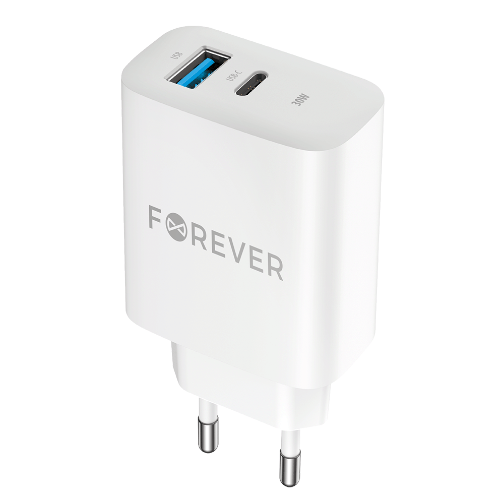 Chargeur mural Forever TC-07 30W USB-C + USB