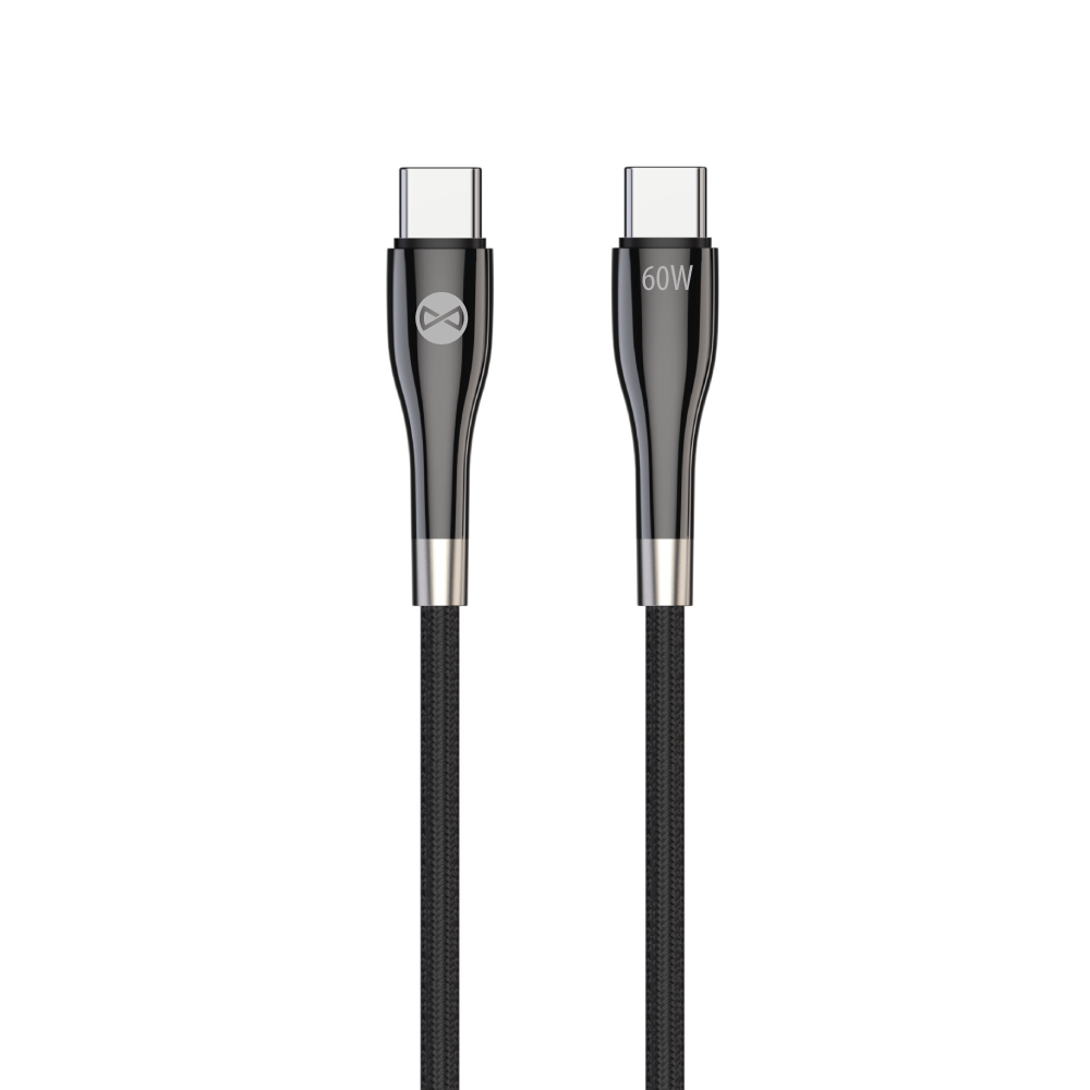 Câble USB-C Forever Sleek — 1,0 m 60W noir