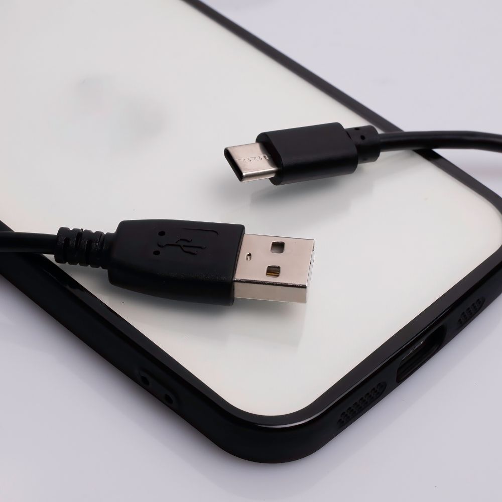 Maxlife cable USB - USB-C 1,0 m 2A black