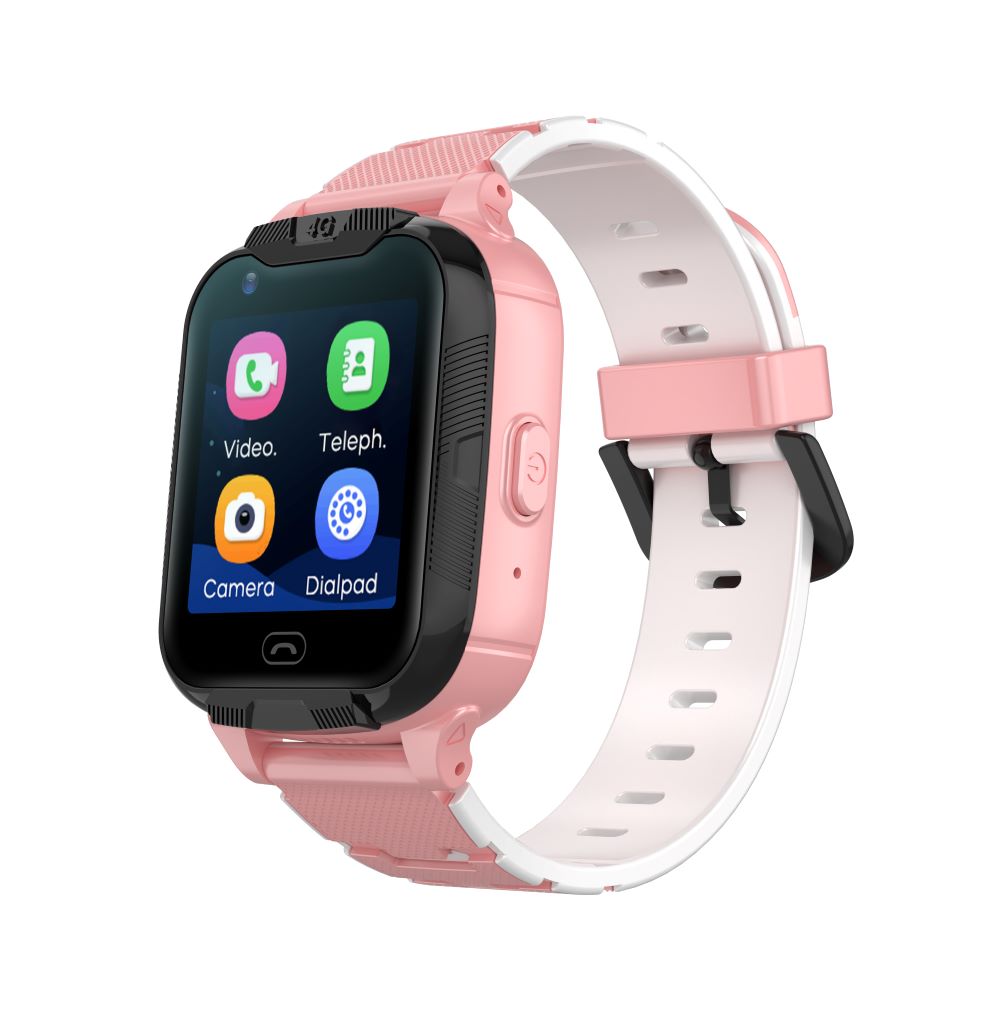 Montre connectée Maxlife 4G MXKW-350 rose GPS WiFi