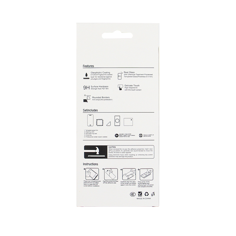 Tempered glass 2,5D for iPhone 16 Plus 6,7" 10in1