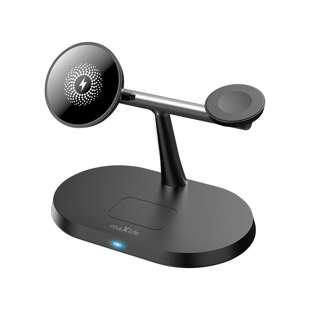 Maxlife MXWC-03 magnetic wireless charger 15W black 3in1