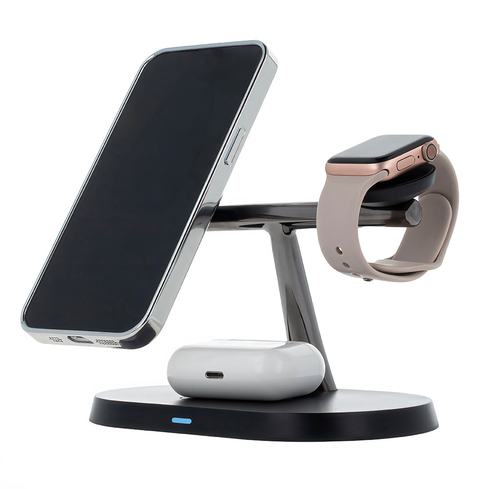 Maxlife MXWC-03 magnetic wireless charger 15W black 3in1