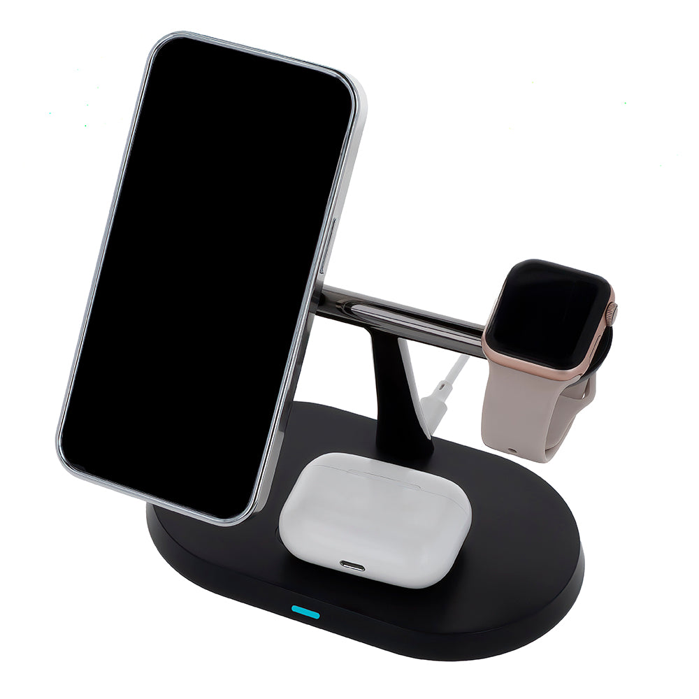 Maxlife MXWC-03 magnetic wireless charger 15W black 3in1