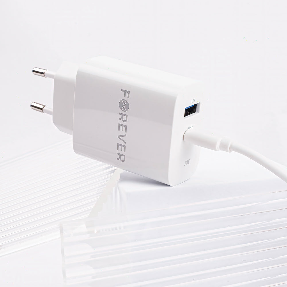 Chargeur mural Forever TC-07 30W USB-C + USB