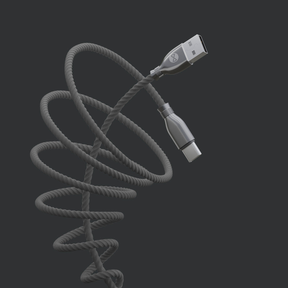 Câble USB-C Forever Tornado 1m 3A noir